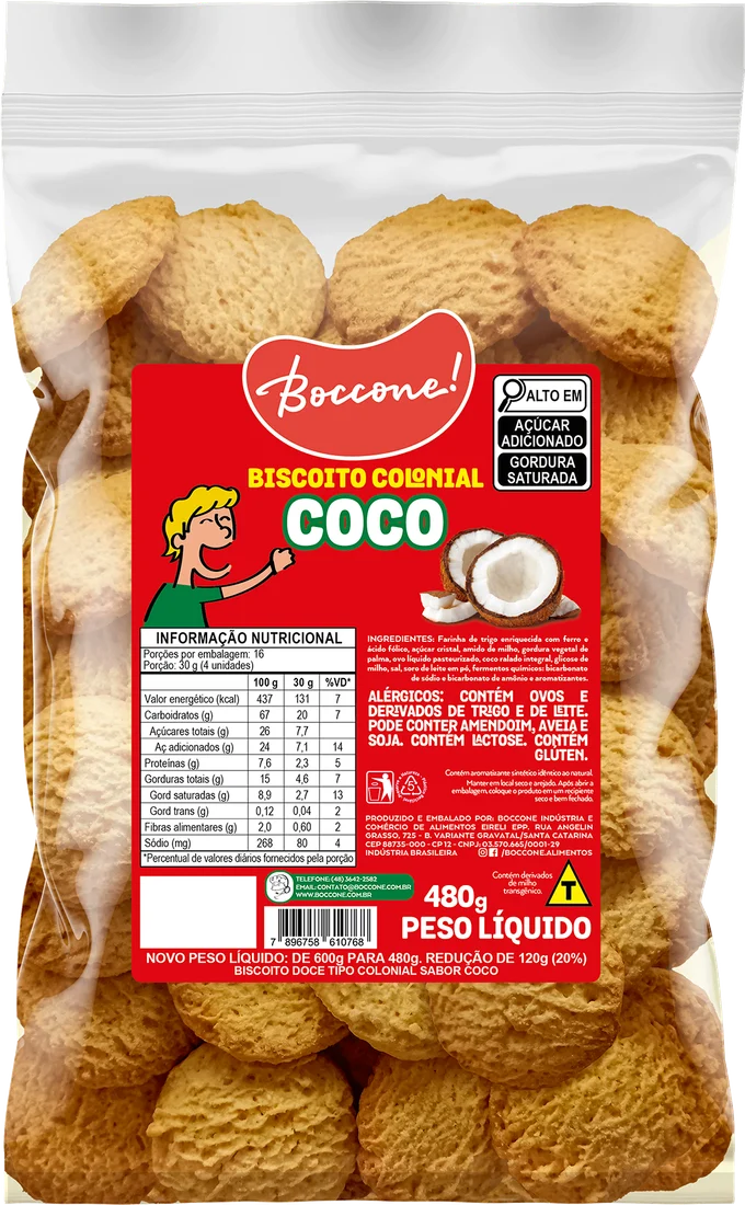 Embalagem Biscoito Colonial Coco
