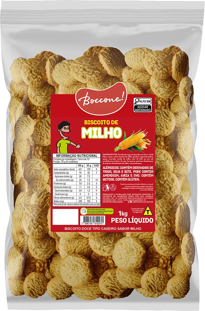 Embalagem Biscoito de Milho 1kg 1kg