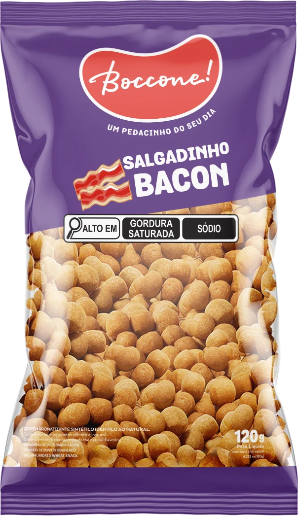 Embalagem Salgadinho de Trigo Bacon
