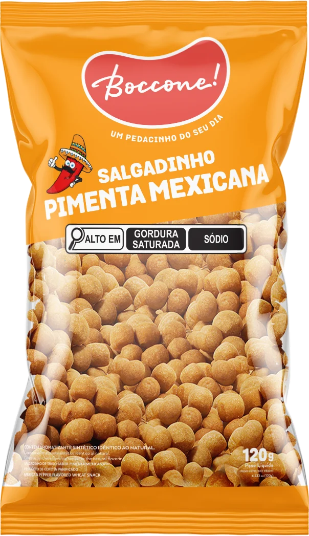 Embalagem Salgadinho de Trigo Pimenta Mexicana