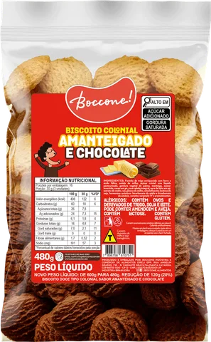 Embalagem Biscoito Colonial Amanteigado e Chocolate