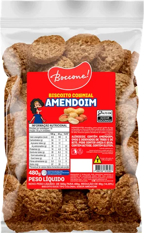 Embalagem Biscoito Colonial Amendoim