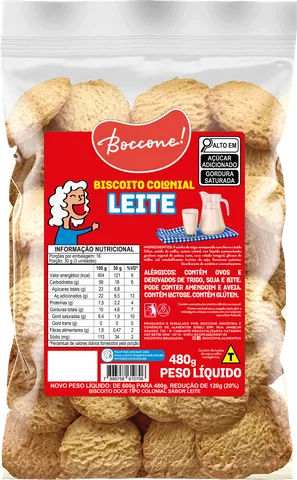 Embalagem Biscoito Colonial Leite