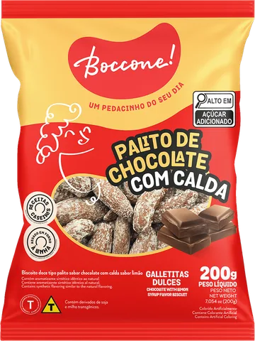 Embalagem Biscoito Palito Chocolate com Calda