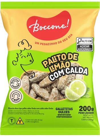 Embalagem Biscoito Palito Limão com Calda