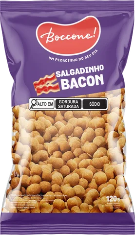 Embalagem Salgadinho de Trigo Bacon