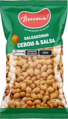 Embalagem Salgadinho de Trigo Cebola e Salsa